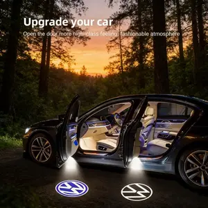 3D Laser Projection Car Door Welcome Light, LED Logo Lamp for Golf Jetta Passat Tiguan, Car Exterior Decoration Accessories