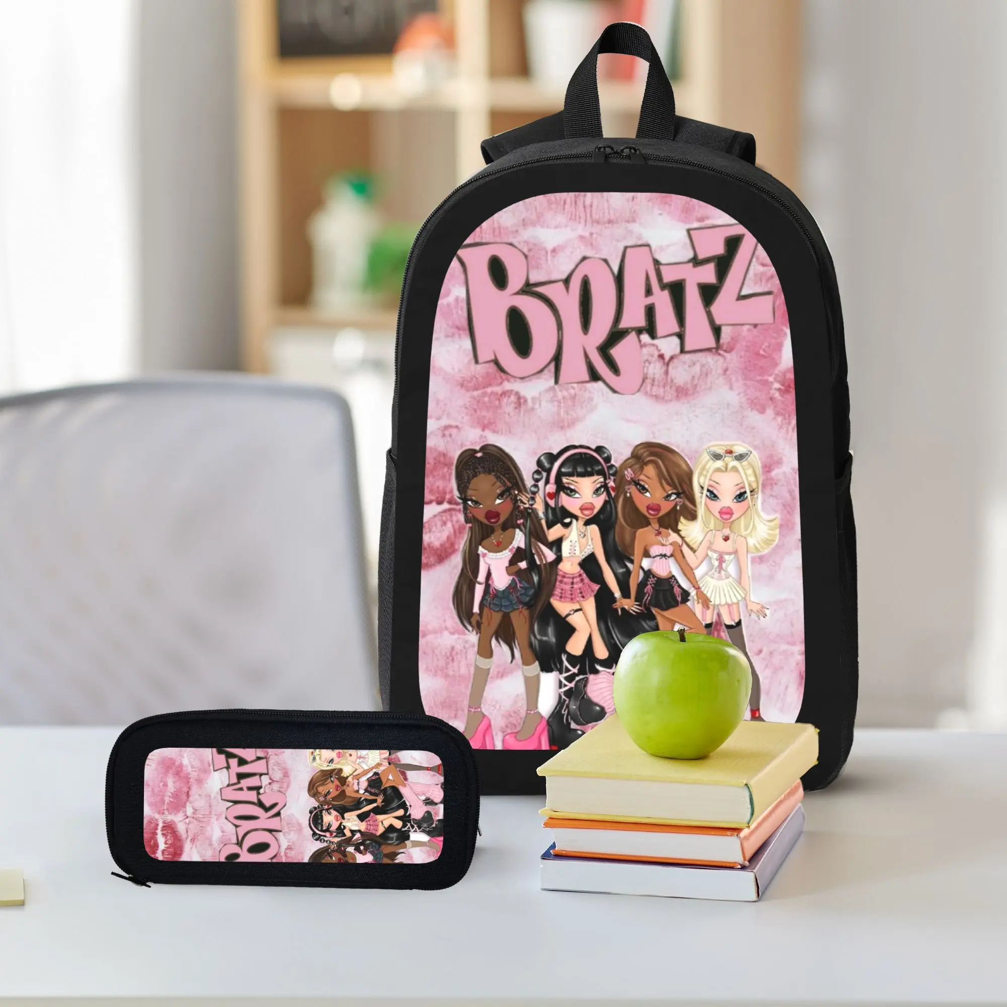 Bratz Stuff Child School Backpack with LunchBags ,Pencil  display picture 1