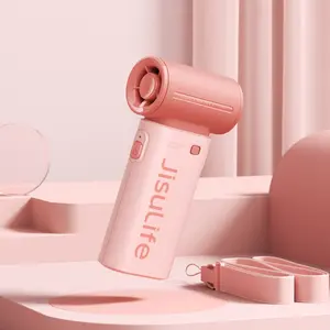 JISULIFE Mini Portable Fan 5000mAh USB 5 Wind Speeds 3.5-18 Hours Compact Travel Friendly with Lanyard for Outdoor Use