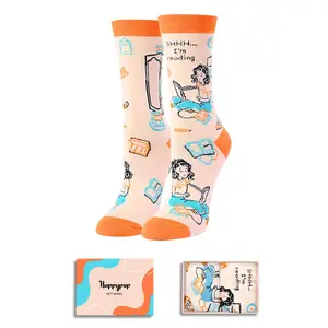 HAPPYPOP Funny Crazy Cool Silly Stocking Stuffers for Women Teen Girls, Book Lovers Gifts for Students Presents Reading Socks  SwimWeek  summervibes