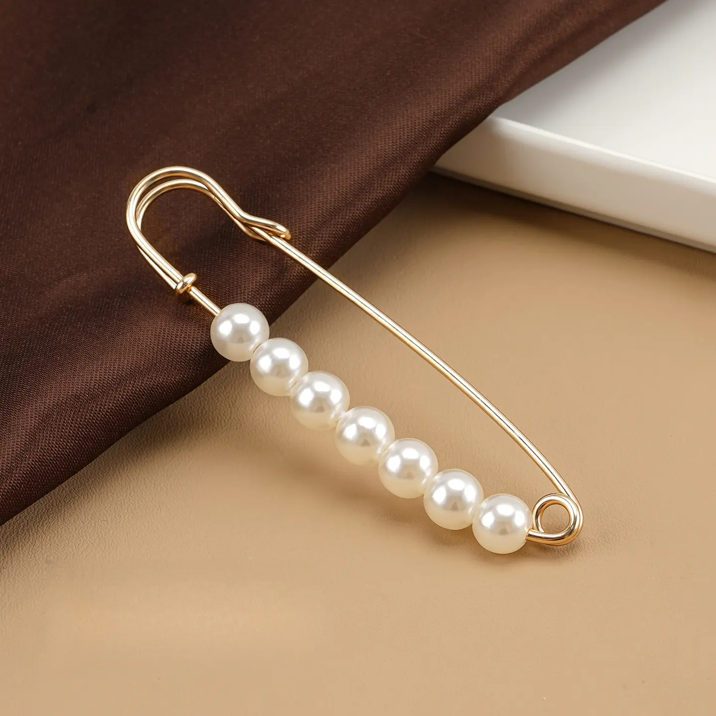 8#Seven small beads 7.8cm (white gold needle)