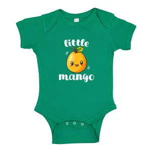 Little Mango Baby One Piece Bodysuit Or Toddler Shirt Cute Mango Fruit Newborn Outfit, Mango Themed Baby Clothes