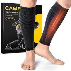 Calf compression sleeve men & women- shin splint brace support for legs pain relief, varicose vein treatment
