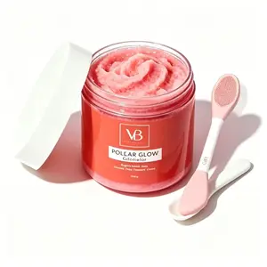 VB Azucar Glow Exfoliant & Brightening Sugar Scrub 100g Hydrating Facial Cleanser for Smooth Skin Pack Natural Exfoliants for Improved Texture