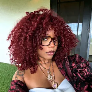 QTHAIR 5x5 Burmese Curly Glueless Wigs Human Hair 99j Burgundy Pre Plucked Pre Cut 250% Density Drawstring Wig for Black Women 5x5 HD Lace Front Wigs Human Hair Glueless Wear and Go Natural Color Red Burgundy Wig #SummerVibes,summervibes