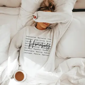Homebody words T-Shirt, Homebody Shirt, Introvert Shirt, Indoorsy Sweatshirt, Homebody Shirt, Homebody Sweatshirt TL