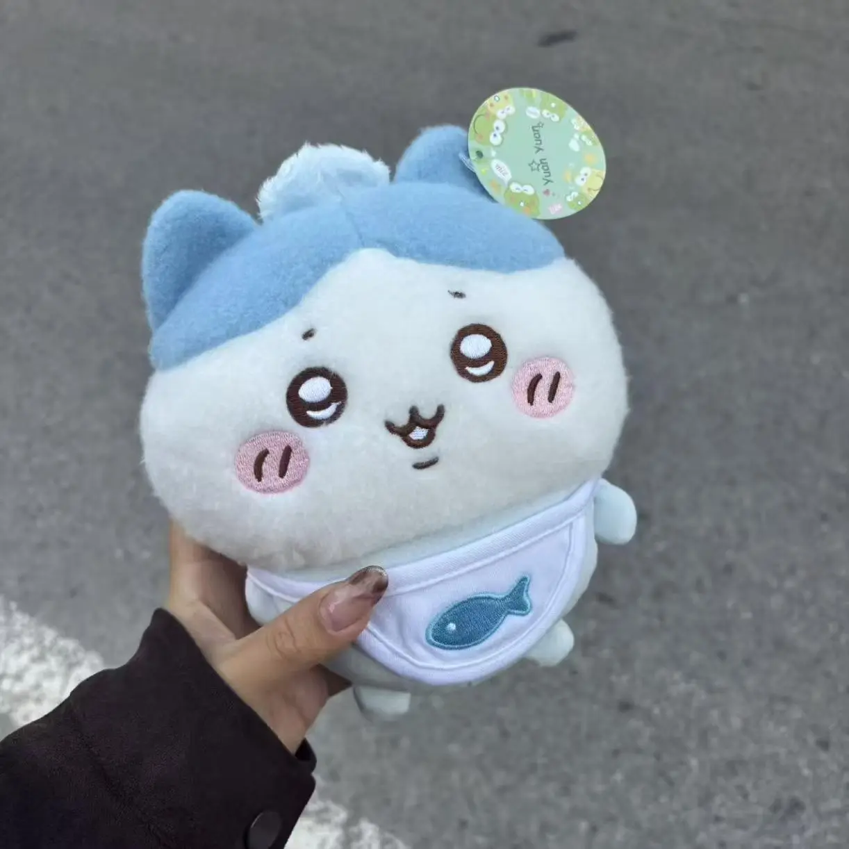 Chiikawa Baby Series 8-inch Large Usagi Hachiware Plush Toy, Ultra-Soft Fabric Unisex Stuffed Doll, c-bb-dh-chikawas Cute Gift for Friends, Sofa Decoration