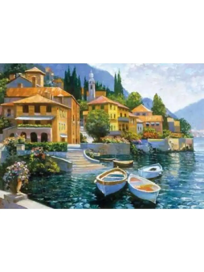 Image Conscious PDXB2697DLARGE Lake Como Landing Poster Print by Howard Behrens, 20 x 28 - Large