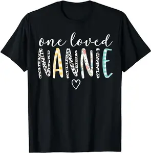 Nannie Gifts Women One Loved Nannie Mother's Day T-Shirt