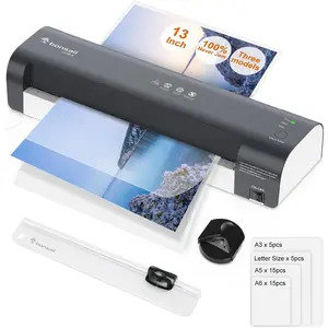 Bonsaii 13 Inch Thermal Laminator Machine, Laminator Machine 11x17 with Never Jam Technology, Safe and Reliable Lamination Machine for Home, Office, and Classroom Organization Supplies - L318-A Fathersdaygift Laminating Kit