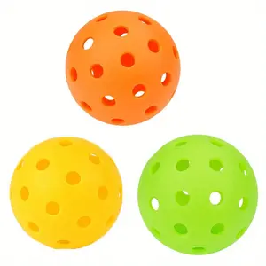 3pcs pickleballs 40 holes 74mm rotoplastic injection molding indoor and outdoor holes pickleballs