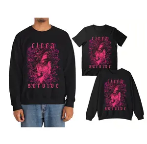 Circa Survive Band Black T-Shirt Punk Rock Heavy Metal Sweatshirt Vintage Shirt, Heavy Cotton Fabric Menswear Tops