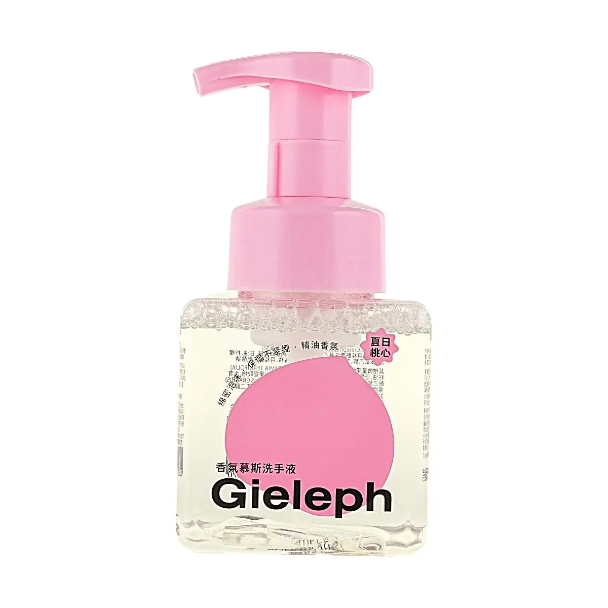Gieleph LETO Summer Peach Amino Acid Foaming Hand Soap - Gentle Cleansing, Fine Bubbles, 250ml