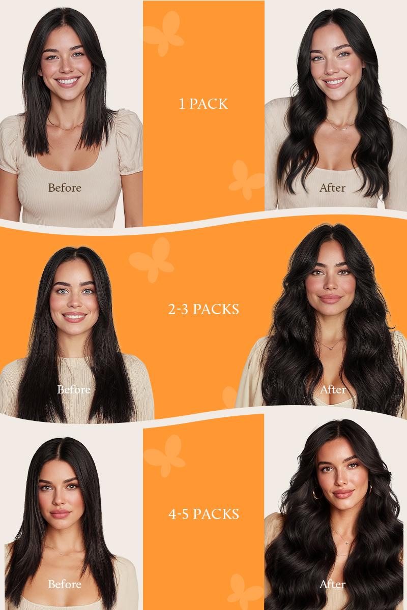 Doores Micro Link Hair Extensions 16-24inch 100% Human Hair Straight for Daily Use & Easy to Comb