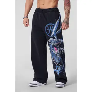 Young Blue Black Sweatpants, Streetwear Hip Hop Pants, Trendy Outdoor Wear Daily Wear For Men, Designer Clothing, Gift for him for her, Birthday's gift