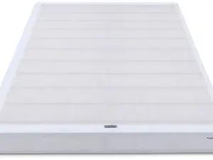 Amazon Basics Smart Box Spring Bed Base, 5 Inch Mattress Foundation, Tool-Free Easy Assembly, Queen, White