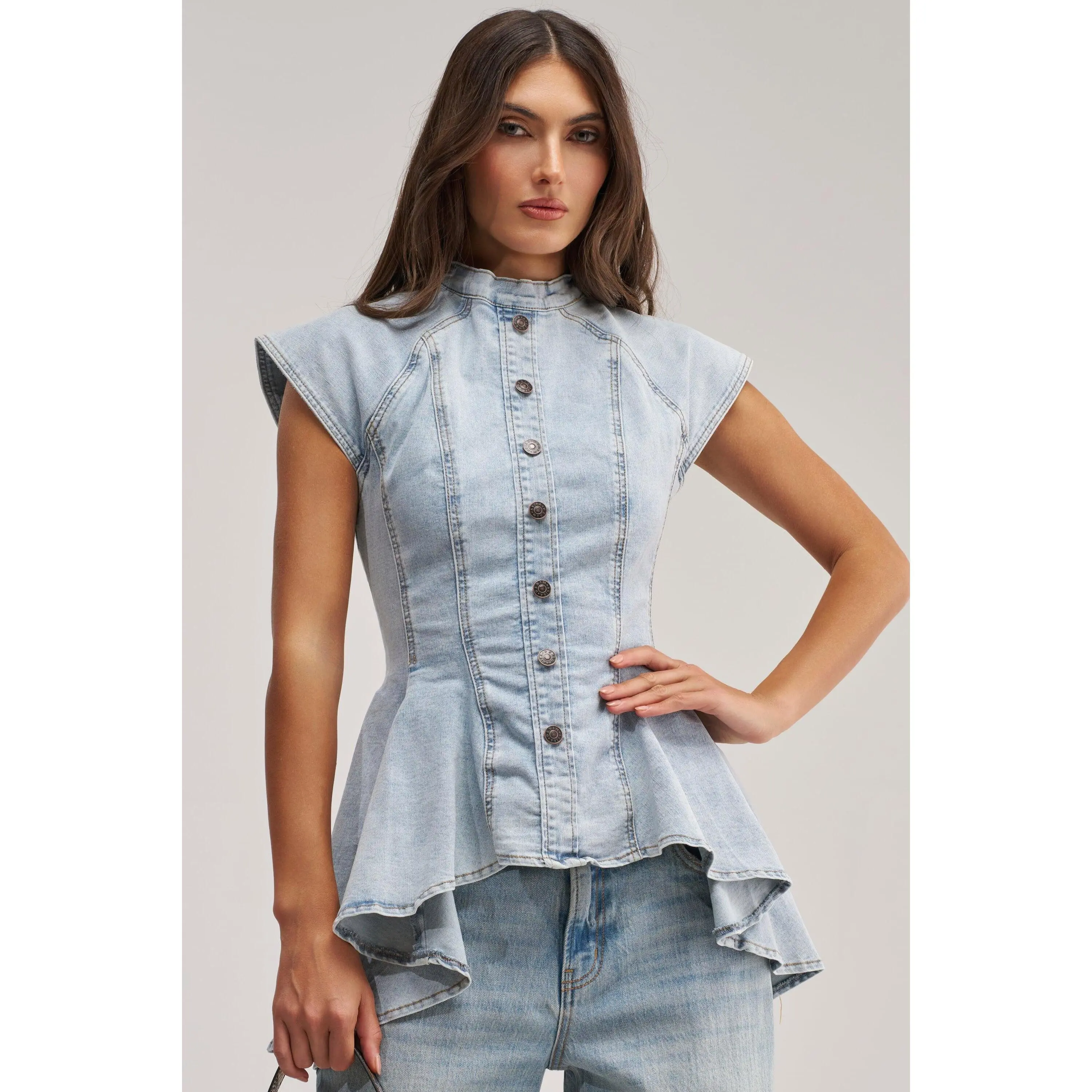 LUCY DENIM BLOUSE