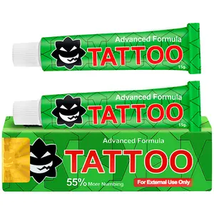 TKTX Tattoo External Cream, Relief Cream for Tattoos, Waxing, Microneedling,Tattoo creamPainless Tattoo Cream.(10g*2 Tubes)