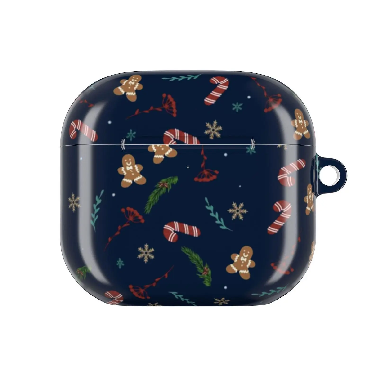 Candy Cane & Gingerbread Pattern AirPod Case | Christmas Holiday Design