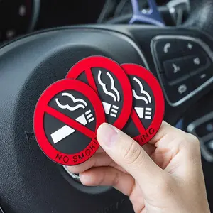 Car No Smoking Signs Stickers, Car No Smoking Stickers, Warning Stickers, Car Interior Accessories for Car, Home, Restaurant, Office, Sticker for Cars
