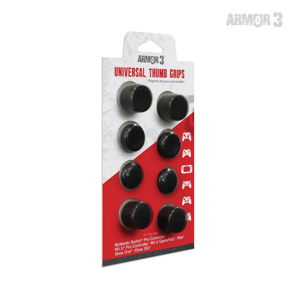 Hyperkin Universal Thumb Grip Caps — Nintendo Switch, PS4, Xbox One & Wii Controllers