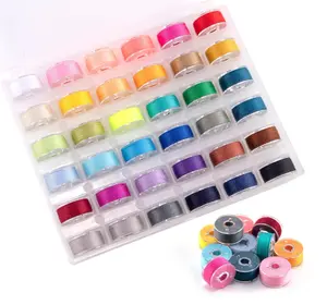 Sewing Thread Bobbins with Bobbin Case, SizeA Class 15 Bobbins, Sewing Machine Bobbins, Sewing Machine Thread, Prewound Bobbins for Singer/Brother/Janome/Babylock Machine  (36 colours  )