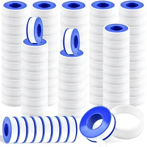 100 Rolls Teflon Tape,1/2 x 520 in Plumbers Tape, PTFE Tape Waterproof Sealant Pipe Tape for Shower Head,Pipe Reparing,Thread Tape,White