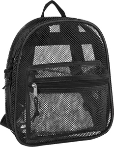 Summit Ridge Mini 11 Inch Transparent Mesh Backpack for Women, Girls for School, Beach Toys, Pool, Swimming Gear | for School, Beach Toys, Pool, Swimming Gear, Backpacks
