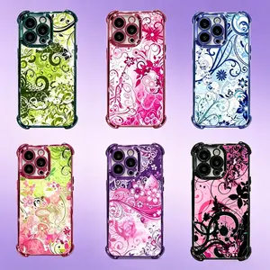 Colorful Swirl Flower Phone Case | 2000s Nostalgia Style, For iPhone 11 12 13 14 15 16 17 Pro Max For Samsung S26 S25 S24 S23 S22-Gift For Her/Him/Anime lovers