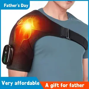 [Father's Day Gift]Heated Shoulder Heating Pad, 3-Speed Adjustable Shoulder Heating Pad, Electric Heating Pad for Men and Women, Portable USB Rechargeable Shoulder Pad, Ergonomic Design Shoulder Strap with Secure Fastening System