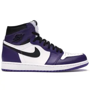 Jordan Men's 1 Retro High Court Purple White Basketball Shoes, from StockX