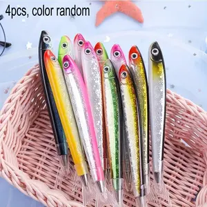 Creative Unique Fish Ballpoint Pens Set of 4, Ocean Signature Stationery for School & Office, Writing Pens, Holiday Gift Ideas