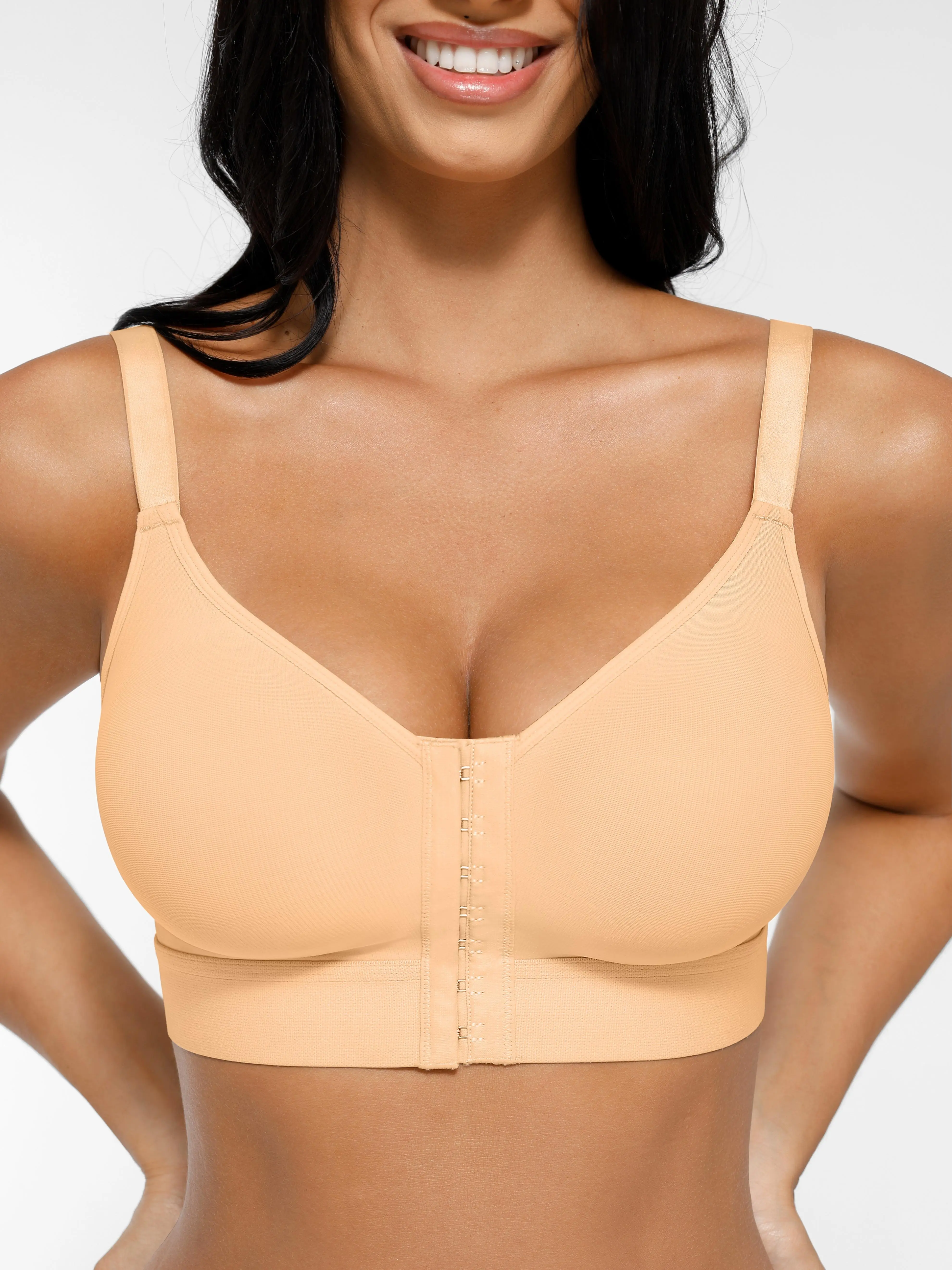 FeelinGirl #livestream WIRELESS Bra Front Closure for Women Everyday Shapewear Top Comfortable Womenswear