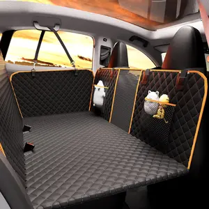 Back Seat Extender for Dogs,Holds 420lbs,Waterproof Dog Car Seat Cover for Back Seat with Hard Bottom,2025 Upgraded Material Dog Hammock for Car,Easy to Use and Clean