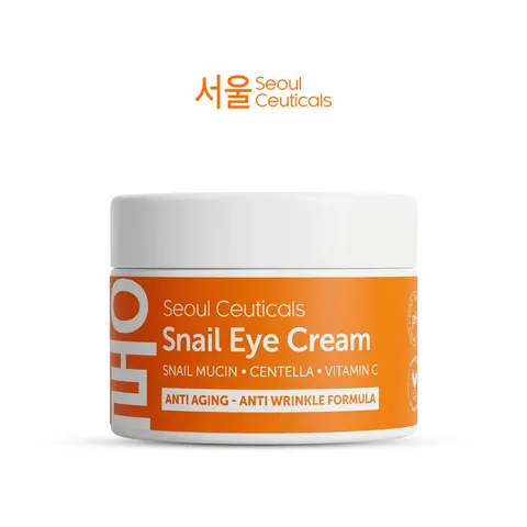 Snail Eye Cream - Korean Skin Care Anti-Aging, Anti-Wrinkle Formula - For Dark Undereyes