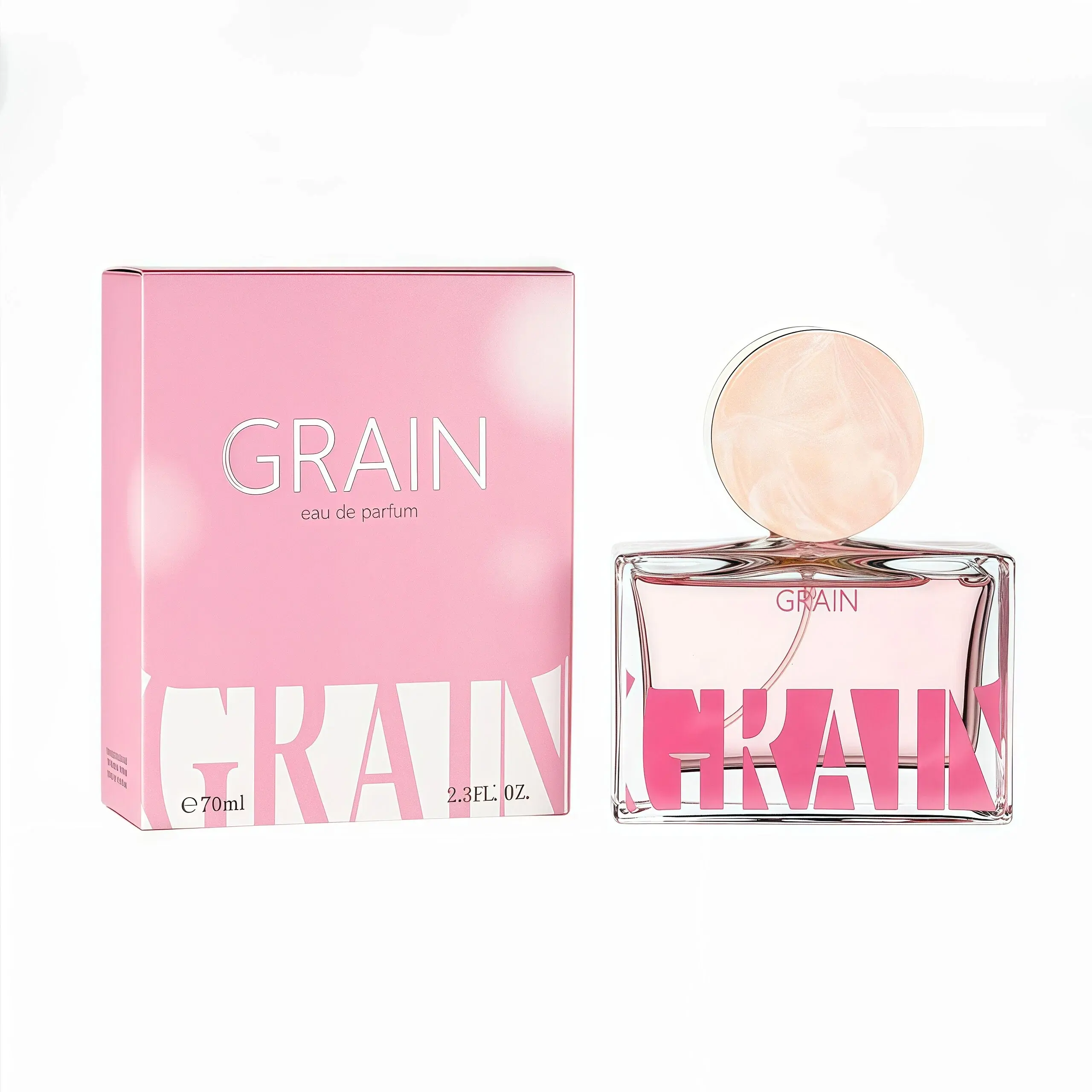 GRAIN Women's Perfume 100ml / 3.4 fl.Oz, Long Lasting Perfumes with Orange, Freesia, Honeysuckle, Lily of the Valley,Musk, Amber & Vanilla, Elegant WomenFragrance Spray, Sweet Scent Gift for Dating Daily Use Eau De Parfum