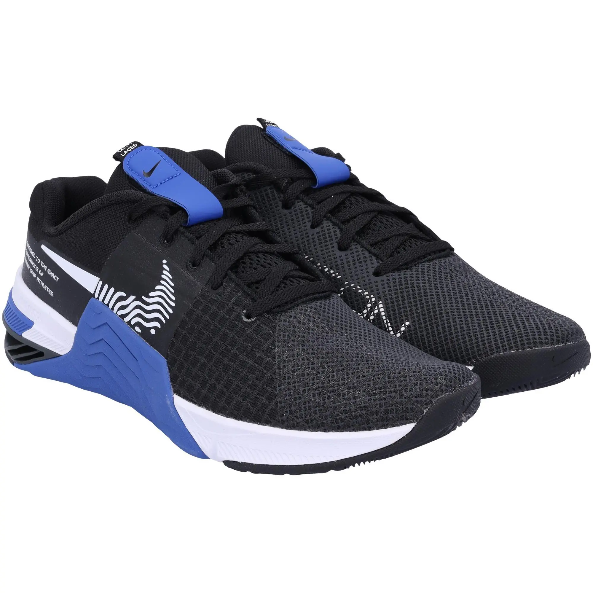 Boise State Broncos Team-Issued Blue Metcon 8 Nike Shoes from the Athletics Program - Size 10