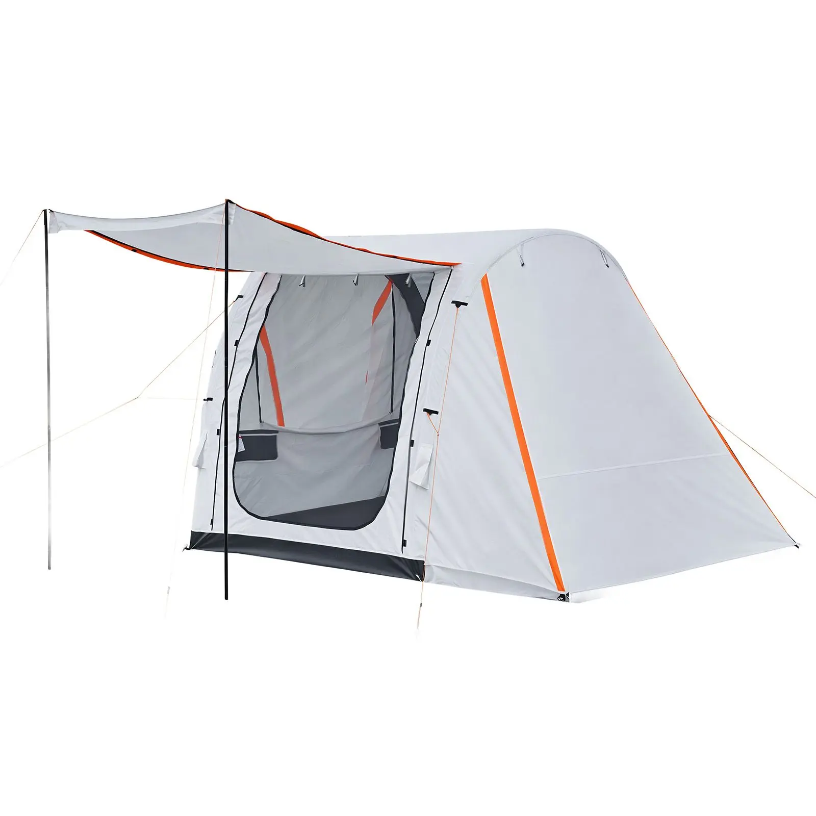 Inflatable SUV Tailgate Tent with Awning, 8x6.7ft 3-Season PU2000mm Waterproof Camping Shelter, Ventilated Door, Mesh Window, Included Air Pump for Outdoor Camping Trips