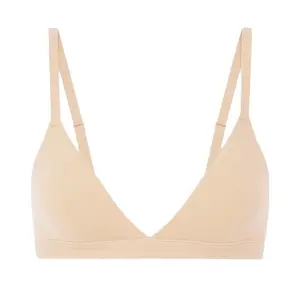 Women's Inbarely Triangle Bralette Plunge Unlined Seamless Bra No Underwire Sexy Comfortable Everyday SpringStatements,Comfortable Vest-Style Bra