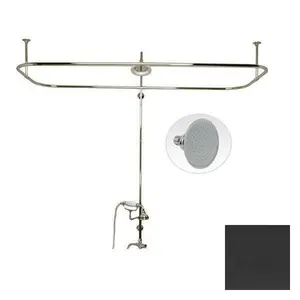 Side Mount Shower Conversion Kit with Handshower Cradle & Rain Shower Head