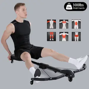 Dragonfly Machine 6-in-1 Multi-Functional Ab Trainer with Adjustable Resistance for Full Body Core & Upper Body Strength Training Home Gym Equipment 300lbs Capacity Space-Saving Easy Installation