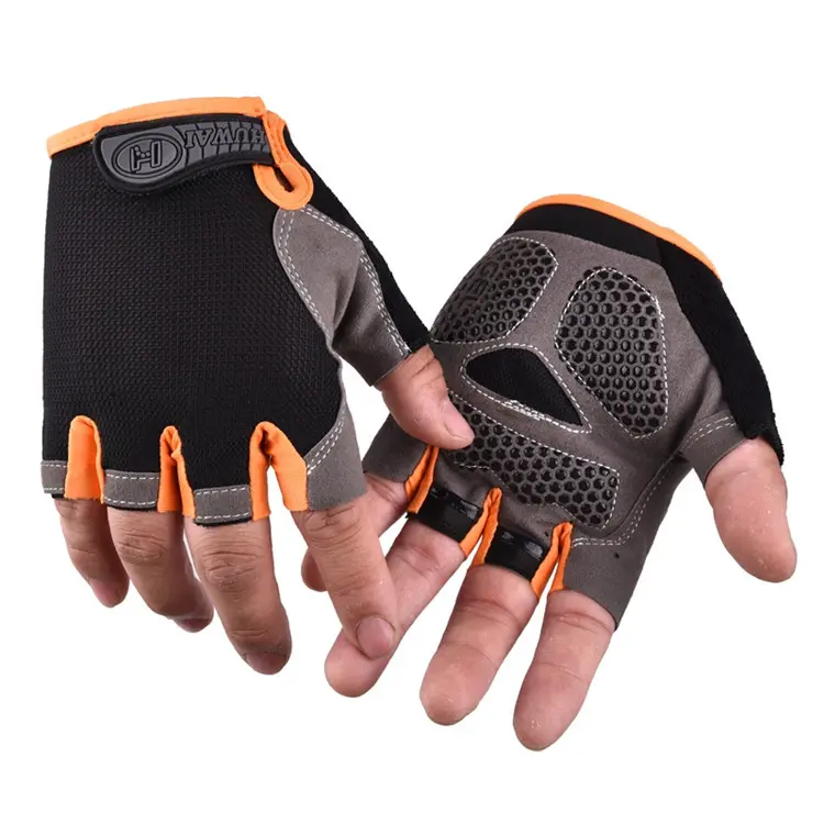Black-orange sports, GEL silicone ergonomic shock 