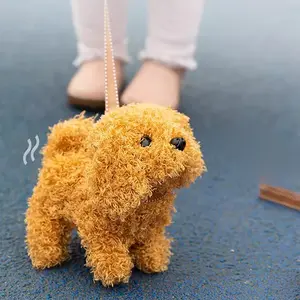 Interactive Electronic Dog Toy with Barking Function, Battery Operated Plush Puppy, Perfect Halloween & Christmas Gift, No Batteries Included