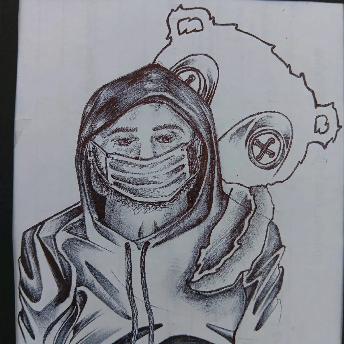 Prison Drawing, Art by Omar Kdna