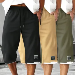 Men's casual shorts 3 pieces, with pocket and drawstring, polyester fabric, light and breathable, suitable for summer outdoor casual and everyday wear, sports shorts, casual shorts, black shorts, men's shorts, Khaki shorts, green shorts, cargo shorts