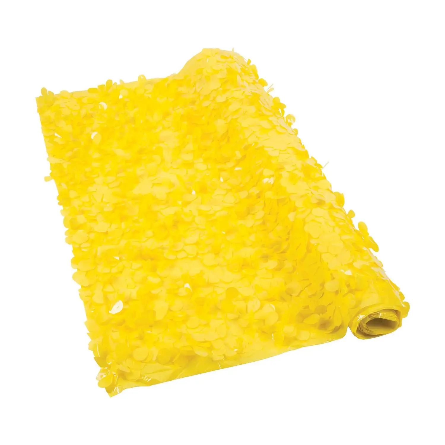 Yellow Floral Sheeting Backdrop