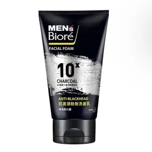 Biore Men's Anti-Blackhead Facial Cleanser 100g - Daily Skincare Solution for Reducing Blackheads and Promoting Clearer Skin