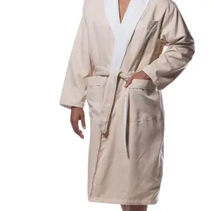 Luxury Bathrobe, Microfiber Lined Robe for Men & Women -  Soft, Durable Hotel & Spa Gown Loungewear, Nightwear,  Long Sleeve bathrobes