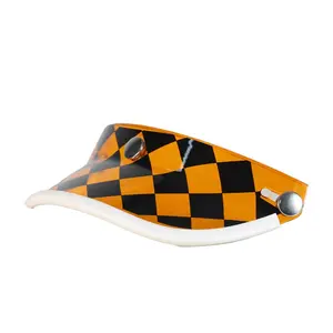 Helmet Visor Three-Clip Small Brim Multi-Color Adjustable Universal Fashion Fit for Quarter Helmet Half Helmet Three-Clip Helmets