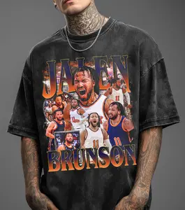 Jalen Brunson Shirt, New York Basketball Vintage Sport Sweatshirt, Unisex Wash T-Shirt, Brunson Bootleg Hoodie, Gift for fan